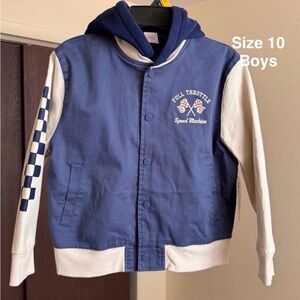 Wonder Nation Little Boy Long Sleeve Bomber Jacket, Size 10
